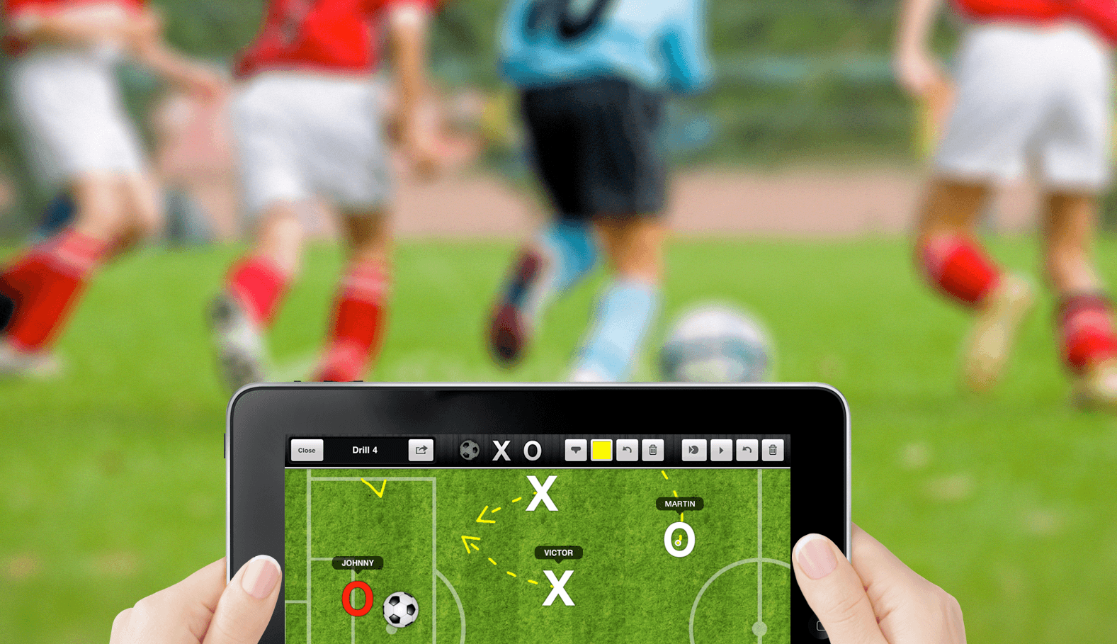 iPad on the field